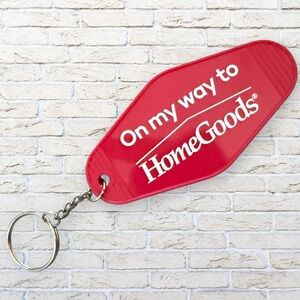 Red HomeGoods Keychain - Vintage Style Hotel Key Chain